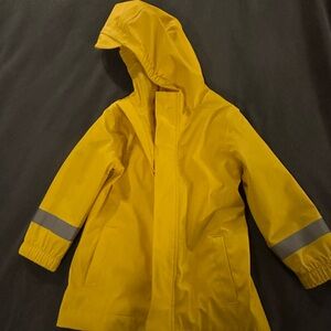 Kids Yellow Hooded Jacket